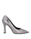 Nila & Nila Woman Pumps Silver Size 8 Textile Fibers In Silver