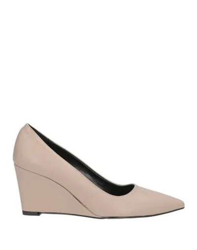 Nila & Nila Woman Pumps Taupe Size 7 Synthetic Material In Neutral