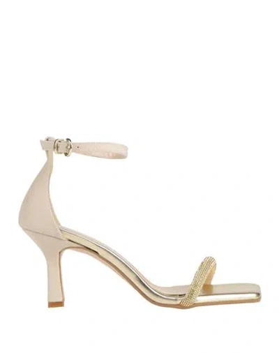 Nila & Nila Woman Sandals Beige Size 7 Synthetic Fibers