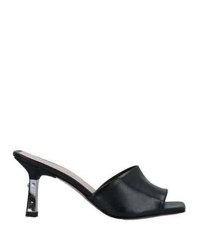 Nila & Nila Woman Sandals Black Size 6 Soft Leather