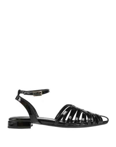 Nila & Nila Woman Sandals Black Size 7 Synthetic Fibers