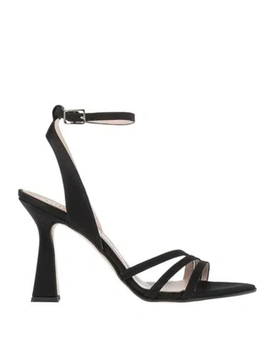 Nila & Nila Woman Sandals Black Size 8 Synthetic Fibers