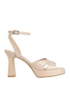 Nila & Nila Woman Sandals Blush Size 8 Textile Fibers In Pink