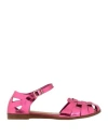 Nila & Nila Woman Sandals Fuchsia Size 8 Leather In Pink