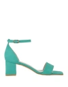 Nila & Nila Woman Sandals Green Size 8 Textile Fibers In Green