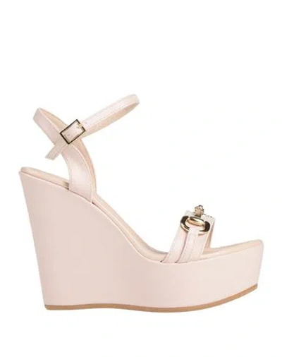 Nila & Nila Woman Sandals Light Pink Size 8 Synthetic Fibers