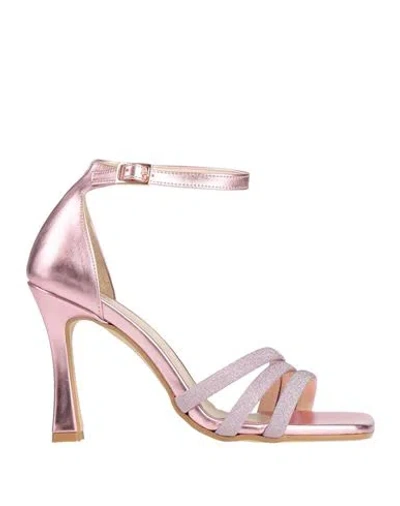 Nila & Nila Woman Sandals Pink Size 8 Synthetic Fibers
