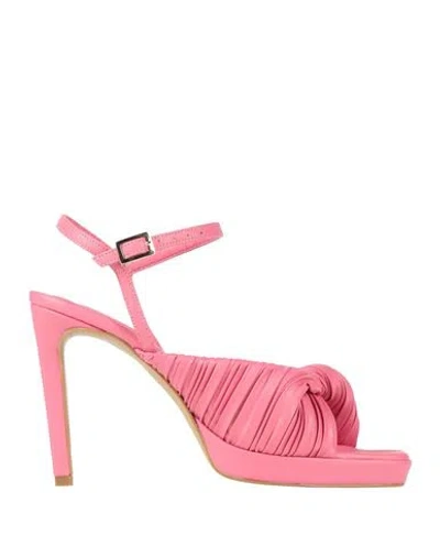 Nila & Nila Woman Sandals Pink Size 8 Synthetic Material
