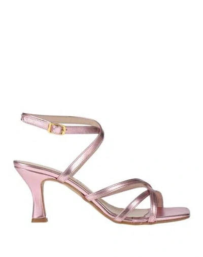 Nila & Nila Woman Sandals Pink Size 8 Synthetic Material
