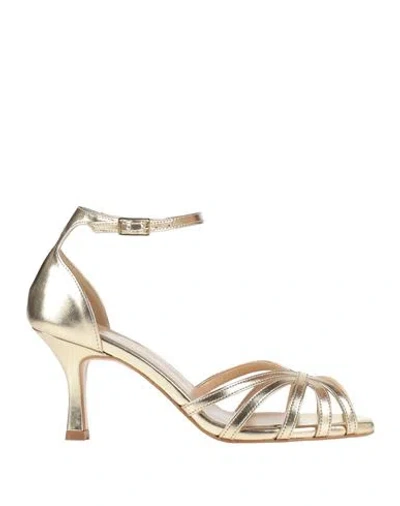 Nila & Nila Woman Sandals Platinum Size 8 Synthetic Fibers In Grey