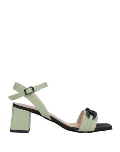 Nila & Nila Woman Sandals Sage Green Size 8 Textile Fibers