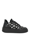 Nila & Nila Woman Sneakers Black Size 6 Soft Leather