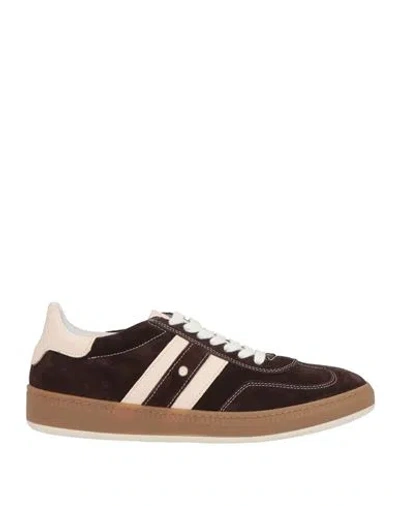 Nila & Nila Woman Sneakers Dark Brown Size 11 Leather