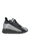 Nila & Nila Woman Sneakers Silver Size 7 Soft Leather In Silver