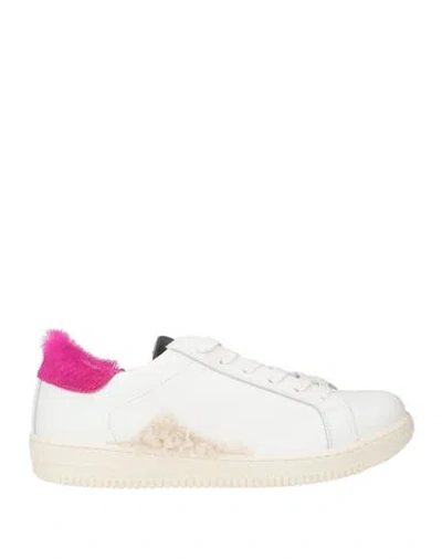 Nila & Nila Woman Sneakers White Size 9 Leather In Multi