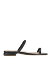 Nila & Nila Woman Thong Sandal Black Size 8 Textile Fibers In Black