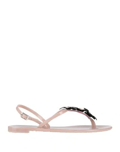 Nila & Nila Woman Thong Sandal Light Pink Size 6 Rubber