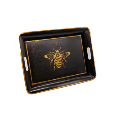 Nila Parmar Designs Black Bee Meadow Tray