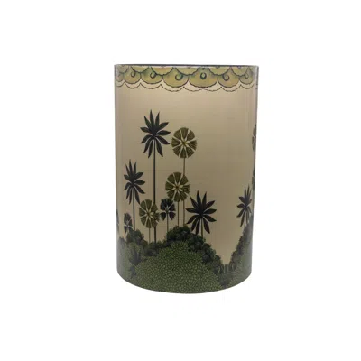 Nila Parmar Designs Green Palm Classic Vase