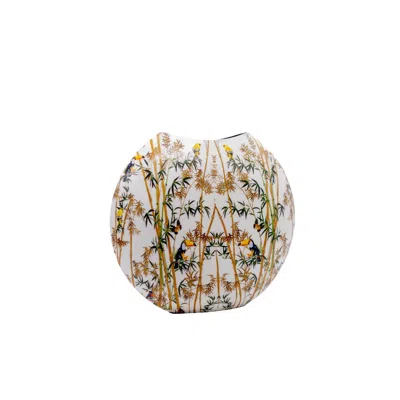 Nila Parmar Designs Neutrals Bamboo Oval Vase