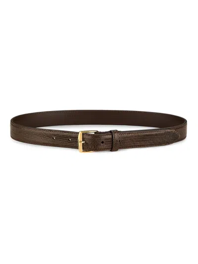 Nili Lotan Women's Sloane Croc-embossed Leather Belt