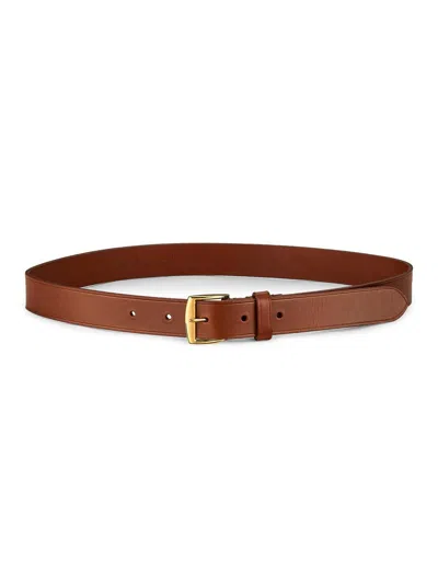 Nili Lotan Women's Sloane Croc-embossed Leather Belt