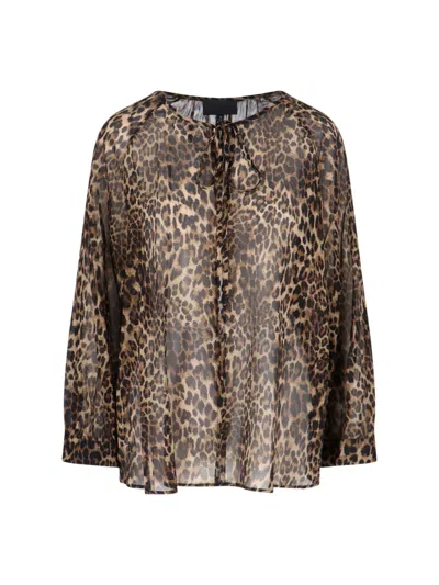 Nili Lotan 561 W1722vintage Leopard Print In Brown