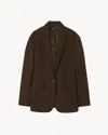 Nili Lotan Adele Blazer In Brown