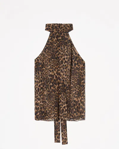 Nili Lotan Alla Silk Halterneck Top