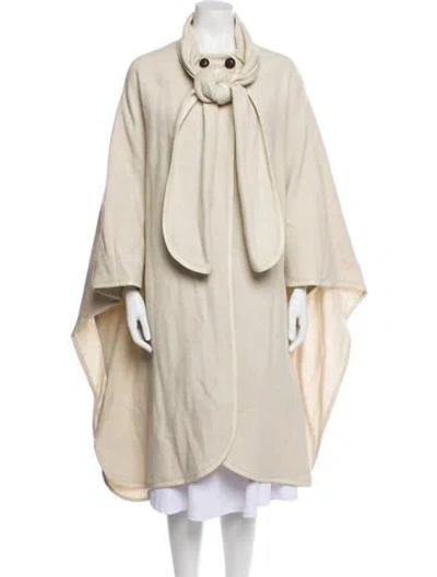 Pre-owned Nili Lotan Alpaca Coat In Neutral
