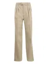 Nili Lotan Alphonse Pleated Tailoring Trousers In Neutral
