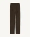 Nili Lotan Alphonse Wool Pant In Brown