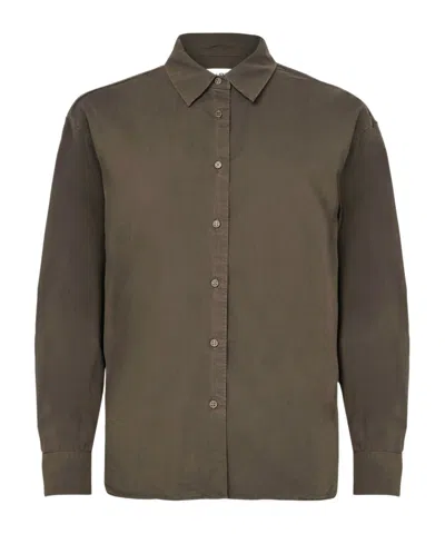 Nili Lotan Amante Shirt In Brown