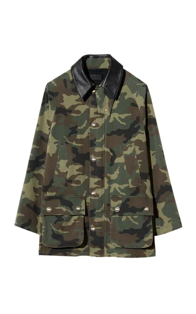 Nili Lotan Andrew Cotton Parka In Green