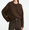 Nili Lotan Anisa Cashmere Sweater In Redwood Melange In Brown