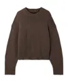 Nili Lotan Anisa Cashmere Sweater In Redwood Melange In Brown