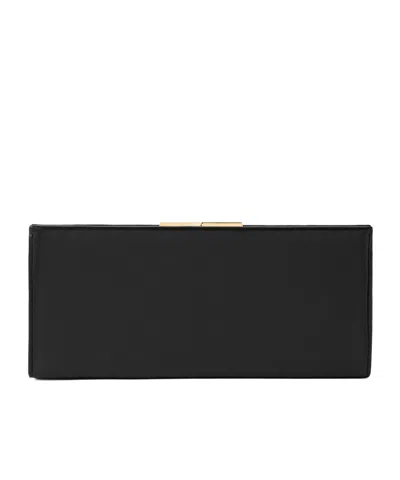 Nili Lotan Anjelica Leather Clutch In Black