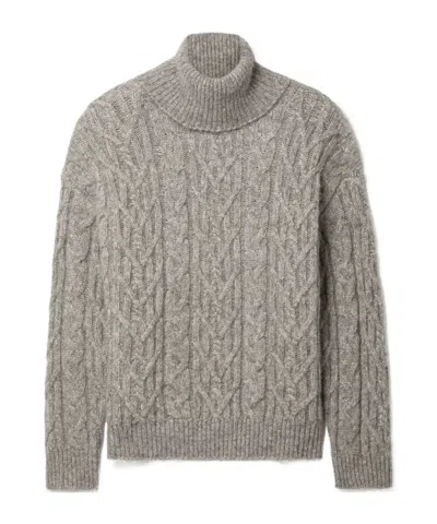 Nili Lotan Annie Turtleneck Sweater In Gray