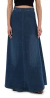 Nili Lotan Astrid Denim Maxi Skirt In Classic Wash