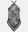 Nili Lotan Audrey Paisley-print Silk Scarf Cami Top In Multi
