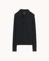 Nili Lotan Aveline Shirt In Black In Black