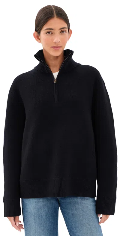 Nili Lotan Axel Sweater Dark Navy In Black