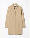 Nili Lotan Balzac Short Duster Coat In Brown