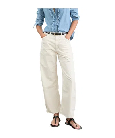 Nili Lotan Barrel-leg Trousers In Stone Color
