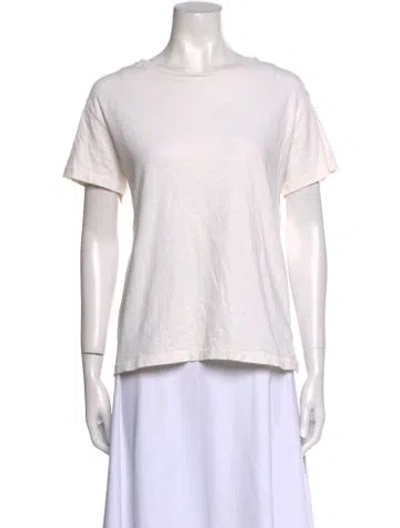 Pre-owned Nili Lotan Bateau Neckline Short Sleeve T-shirt In Pink