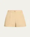 Nili Lotan Beatrice Pleated Linen Shorts