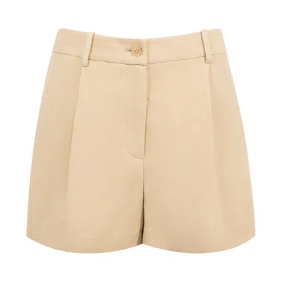 Pre-owned Nili Lotan Beatrice Short 'khaki' | Women's Size 8 In Brown