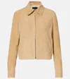 Nili Lotan Beauvais Suede Jacket In Brown