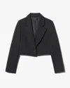 Nili Lotan Belino Cropped Wool Jacket In Black