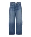 Nili Lotan Belt-lined Denim Trousers In Blue